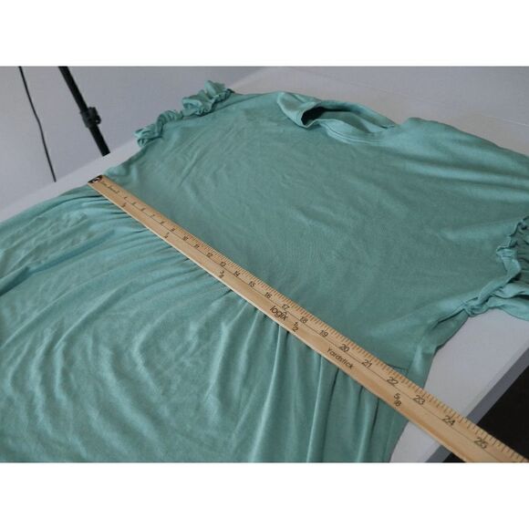 Floral Blooming Green Empire Waist Top XXL - Picture 6 of 8